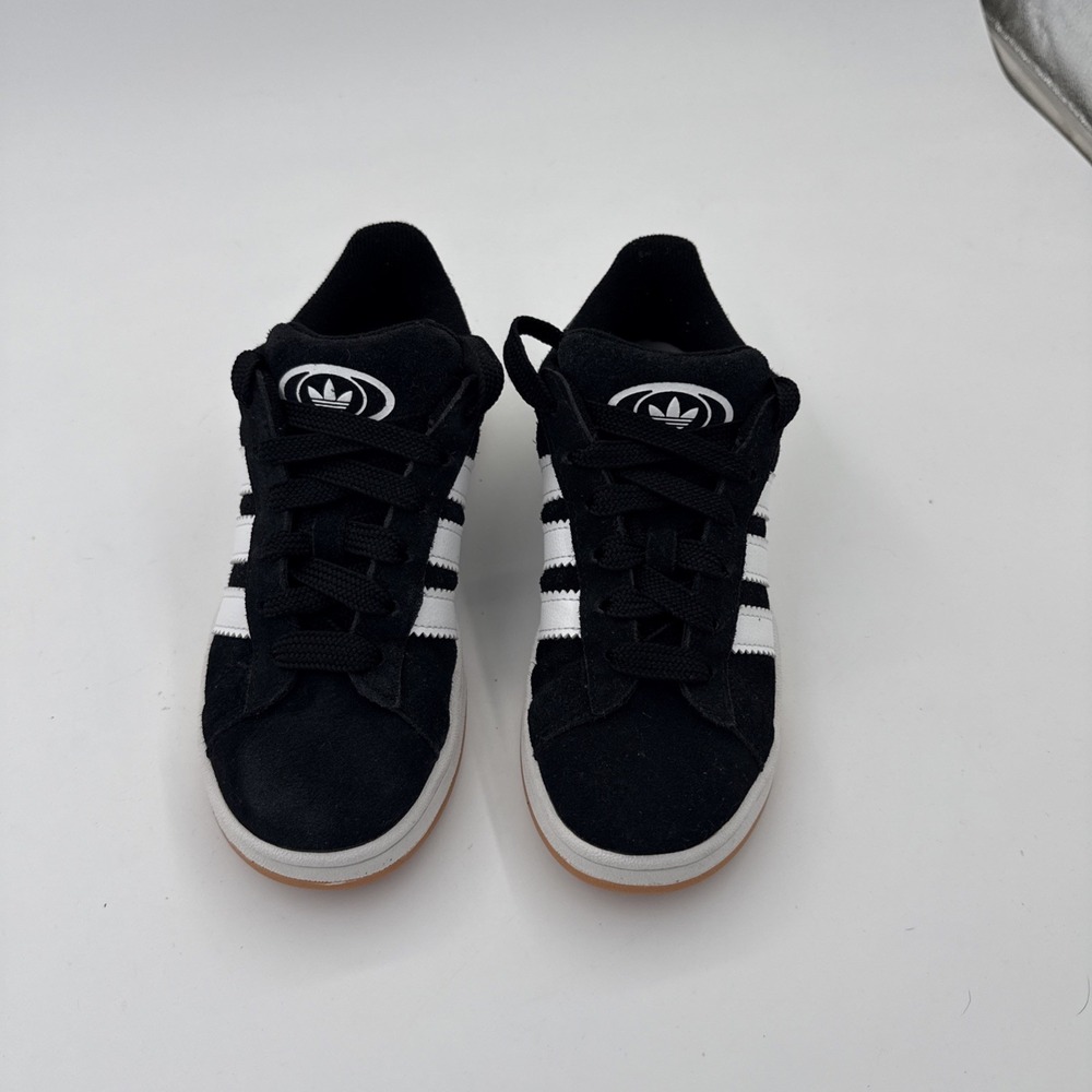 Adidas Kids Campus 00s Shoes Athletic Sneakers Size 3 Black Suede